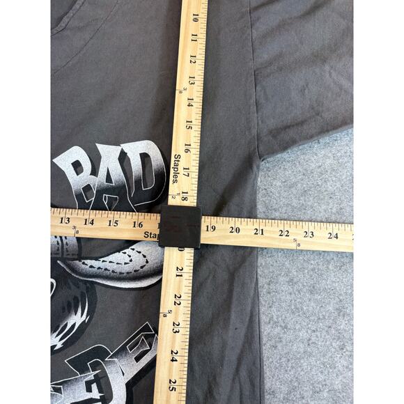 VTG 90s Garfield Baseball Shirt Mens Large Gray Dont Get On My Bad Side Retro - Picture 5 of 5